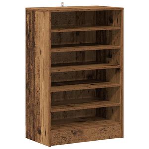 vidaXL Shoe Cabinet 60 x 35 x 92 cm Old Wood