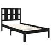 vidaXL Bed Frame without Mattress Black 100x200 cm Solid Wood Pine