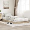 vidaXL Floor Bed Frame Sonoma 100 x 200 cm Engineered Wood