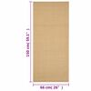 vidaXL Rug Natural Sisal 66x150 cm