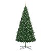vidaXL Christmas Tree with Decorative String Lights Green 400 cm PVC