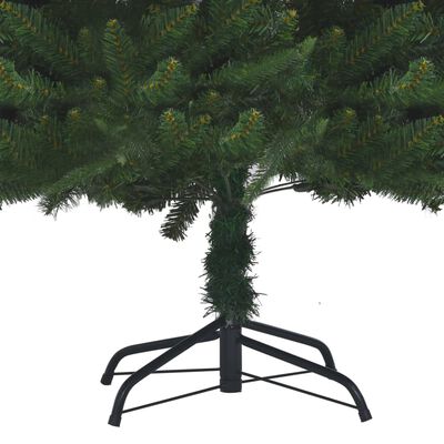 vidaXL Artificial Pre-lit Christmas Tree Green 240 cm PVC&PE