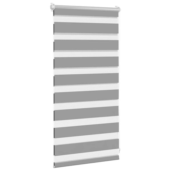 vidaXL Zebra blind 40.9x100 cm Fabric Width 36.7 cm grey