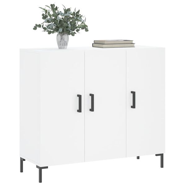 vidaXL Sideboard White 90x34x80 cm Engineered Wood