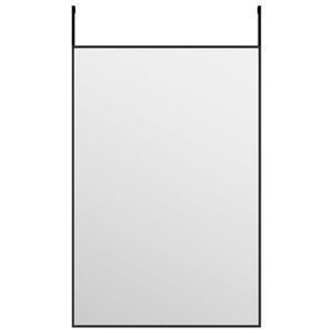 vidaXL Door Mirror Black 40x60 cm Glass and Aluminium