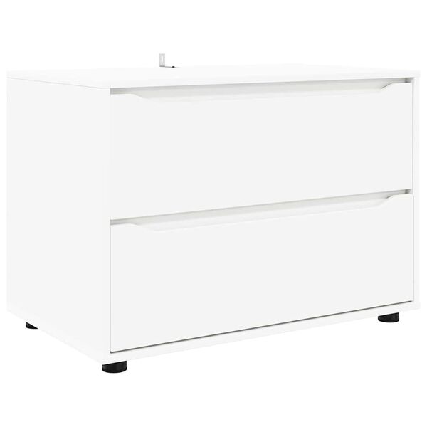 vidaXL Storage Cabinet White 80 x 48 x 57 cm Engineered Wood
