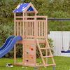 vidaXL Play Tower Brown 110.5 x 52.5 x 215cm Solid Douglas Wood