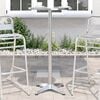 vidaXL Outdoor Bar Table Height Adjustable Ø59.5x70/114.5 cm Aluminium