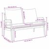 vidaXL Garden Bench with Cushion Brown Solid Acacia wood