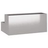 vidaXL Garden Planter Silver 100 x 60 x 45 cm Stainless Steel