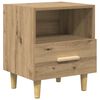 vidaXL Bedside Cabinet with Drawer 2 pcs Artisan Oak 40 x 35 x 47 cm