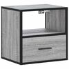 vidaXL Wall-mounted Bedside Cabinets 2 pcs Grey Sonoma 40x31x39.5 cm