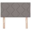 vidaXL Headboard with LED Strip Lights Adjustable Taupe 80 cm Fabric