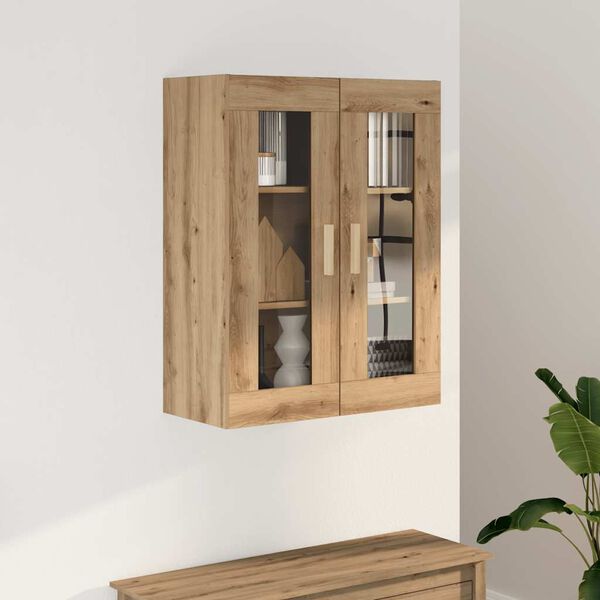 vidaXL Hanging Wall Cabinet Artisian Oak 69.5x34x90 cm