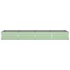 vidaXL Planter Pastel Green 385 x 100 x 45 cm Galvanised Steel