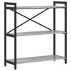 vidaXL Bookshelf 80 x 30 x 85 cm Engineered Wood Grey sonoma