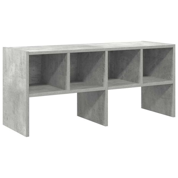vidaXL Shoe Rack Stackable Concrete Grey 89.5x30x40 cm