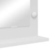 vidaXL Vanity Mirror White 60 x 55 x 18 cm Glass and Engineered wood