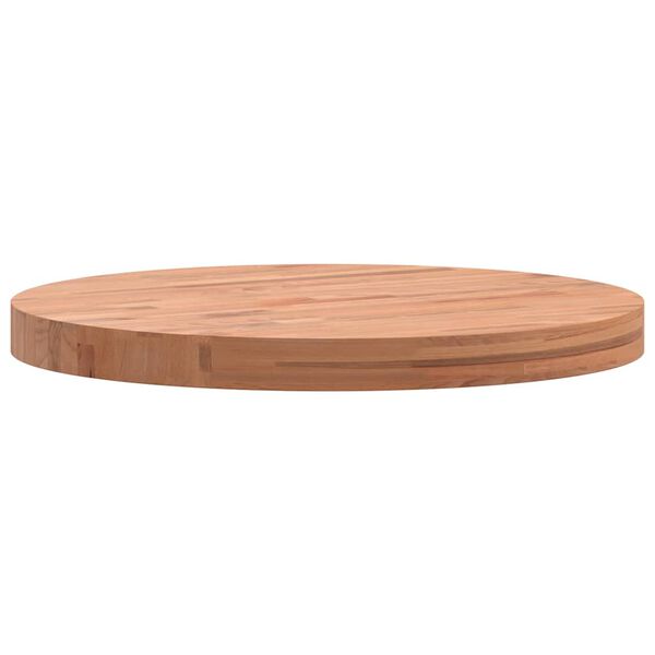 vidaXL Table Top &Oslash;50x4 cm Round Solid Wood Beech
