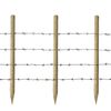 vidaXL Fence Posts 6 pcs Wood 170 cm