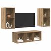 vidaXL TV Cabinet Set Wall-mounted 3 pcs Artisan Oak Engineered Wood