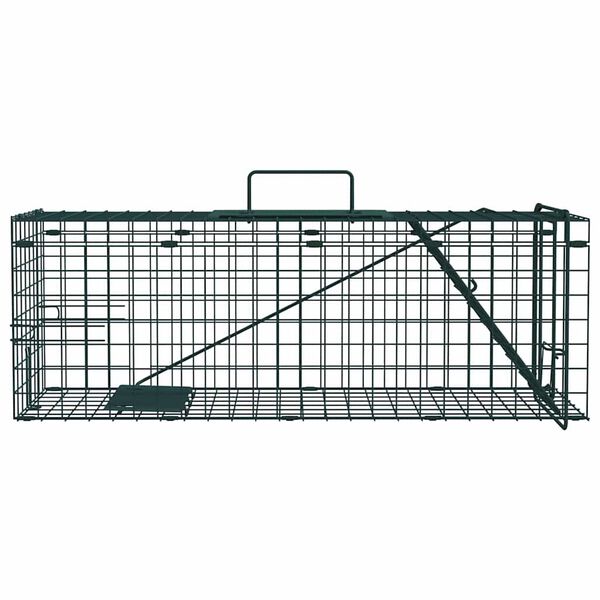 vidaXL Animal Trap Green 61 x 20 x 21.5 cm Steel