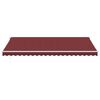 vidaXL Automatic Retractable Awning Burgundy 500x350 cm