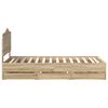 vidaXL Bed Frame with Drawer Sonoma Oak 75 x 190 cm Engineer Wood