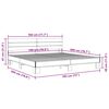 vidaXL Bed Frame without Mattress Black 180x200 cm Super King