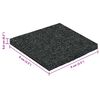 vidaXL Rubber Granulate Patio Pad Black 9 x 9 x 0.6 cm Rubber