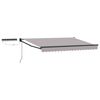 vidaXL Electric Retractable Awning Light Grey and Anthracite 2.5 x 2 m