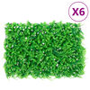 &nbsp;vidaXL Artificial Fern Leaf Fence&nbsp;6 pcs Green 40x60 cm