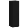 vidaXL TV Cabinet Set Wall-mounted 4 pcs Black Engineered Wood
