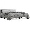 vidaXL Bed Frame without Mattress Black 180x200 cm Super King