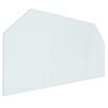 vidaXL Fireplace Glass Plate Transparent 120 x 60 cm Glass