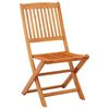 vidaXL Folding Garden Chairs 2 pcs Solid Eucalyptus Wood