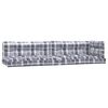 vidaXL Pallet Cushions 5 pcs Grey Check Pattern Fabric