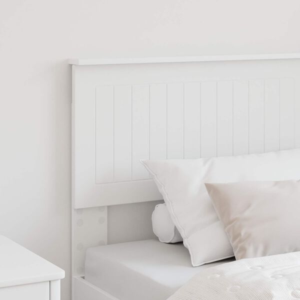 vidaXL Headboard with Headboard White 75 cm Engineered wood