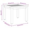 vidaXL Outdoor Tables Natural and grey 45 x 45 x 38 cm