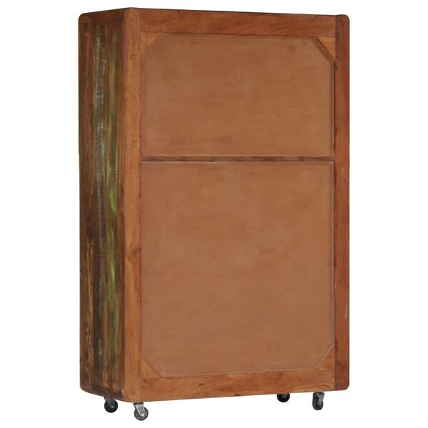 vidaXL Highboard 90x42x142 cm Solid Reclaimed Wood