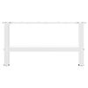 vidaXL Coffee Table Legs White 2 pcs 70x(30-31) cm Steel