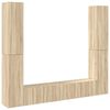 vidaXL 6 Piece TV Cabinet Set Sonoma Oak Engineered Wood