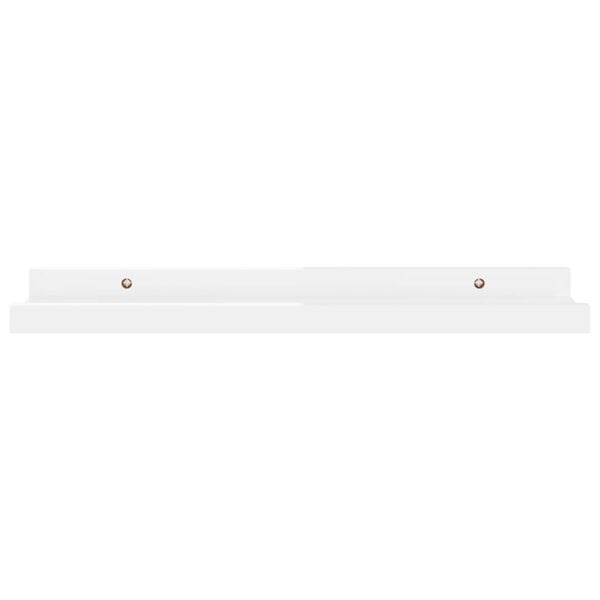 vidaXL Wall Shelves 4 pcs High Gloss White 40x9x3 cm
