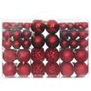 vidaXL Christmas Baubles 100 pcs Wine Red 3 / 4 / 6 cm