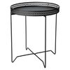 H&S Collection Side Table Round Black