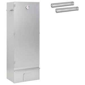 vidaXL Smoker Oven 3 pcs 44.5 x 29 x 110 cm Galvanised steel Silver