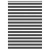 vidaXL Zebra Blind Black 155x230 cm Fabric Width 150.9 cm Polyester