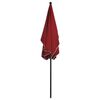 vidaXL Garden Parasol with Pole 210x140 cm Bordeaux Red