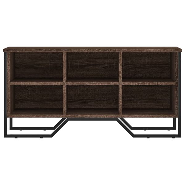 vidaXL Shoe Cabinet Brown Oak 90x38x45.5 cm Engineered Wood
