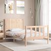 vidaXL Bed Frame without Mattress 100x200 cm Solid Wood Pine
